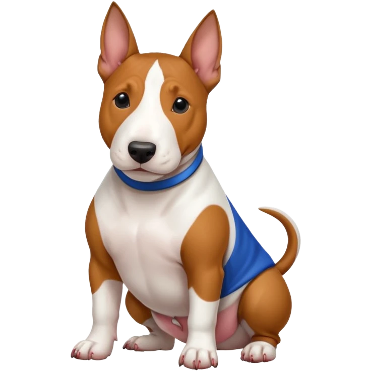 Tricolor Bull terrier emoji