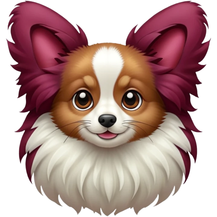 Papillon burgendy  emoji