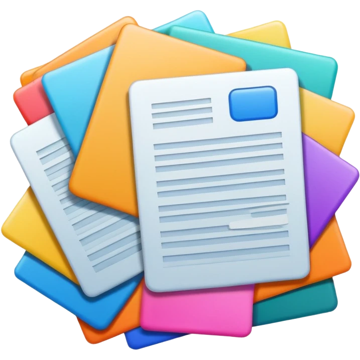 mac os mixed documents colors emoji