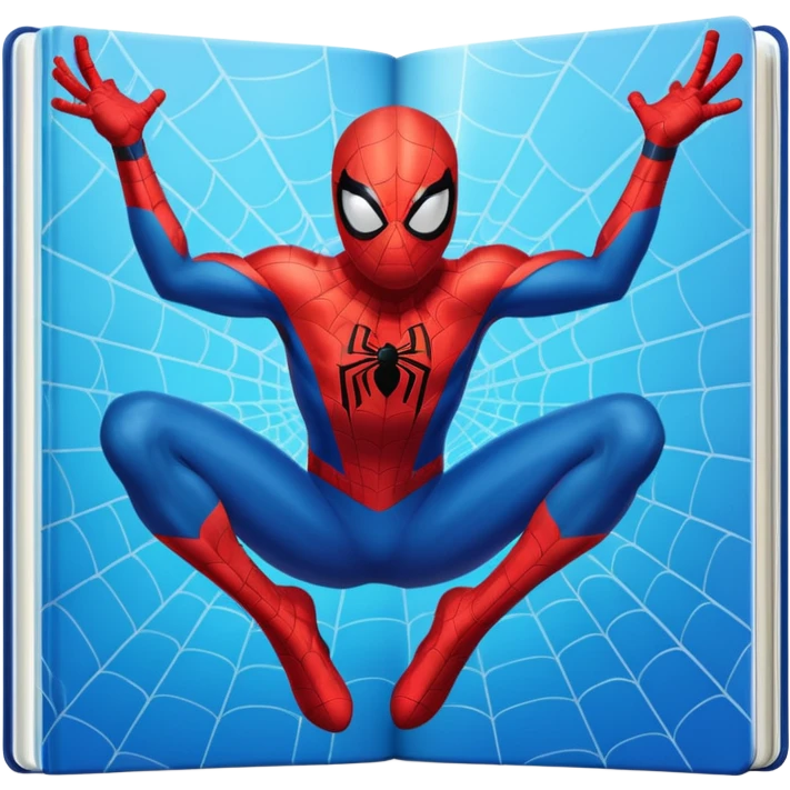 a magazine with Spider-Man on the cover emoji