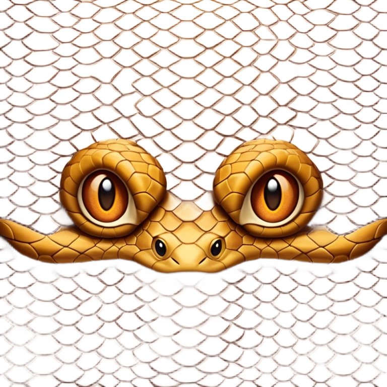 brown snake skin print emoji