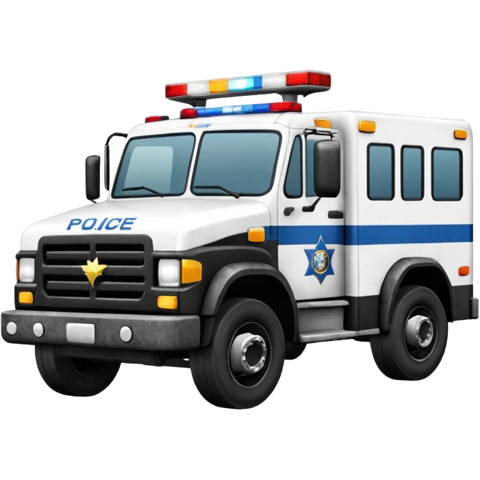 Police truck emoji