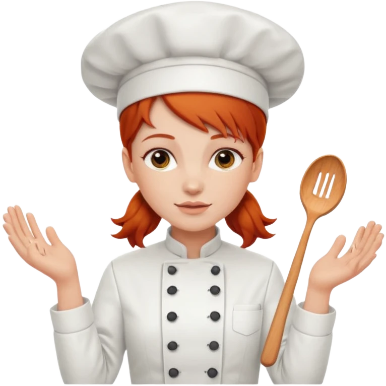 Redhead chef emoji