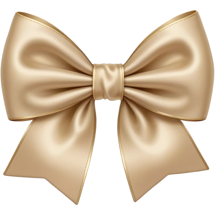 Beige bow emoji