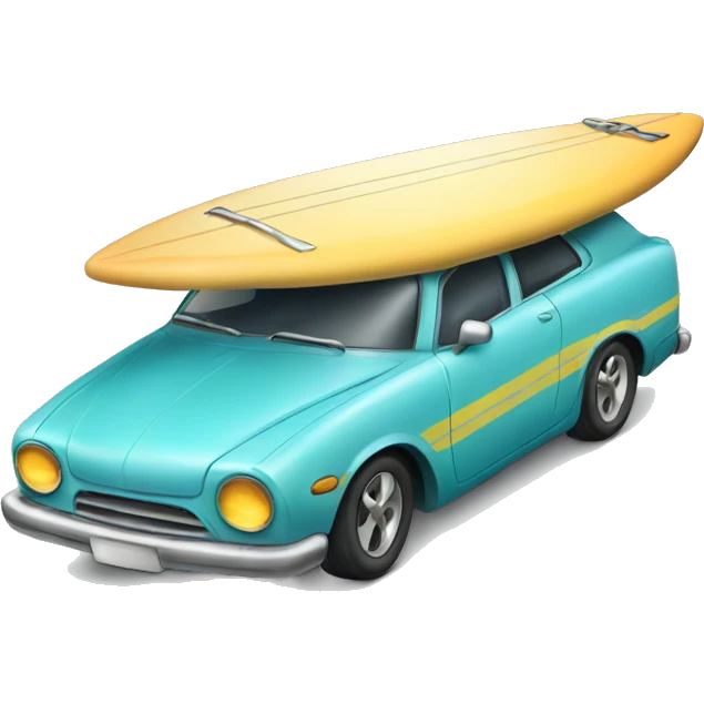 Car surf board emoji