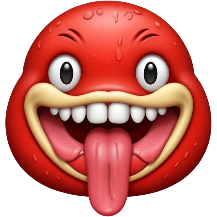 red tongue emoji