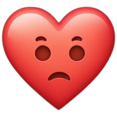 Heart with a letter M in the middle of the heart emoji
