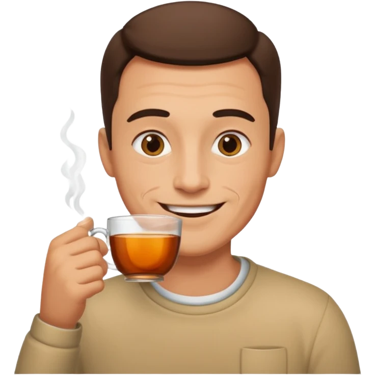 Çay içen Baba  emoji