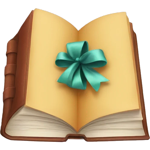 book with a bow around it emoji