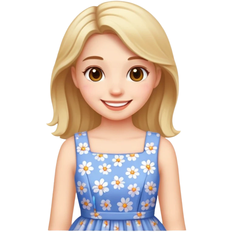 girl in a cute dress emoji