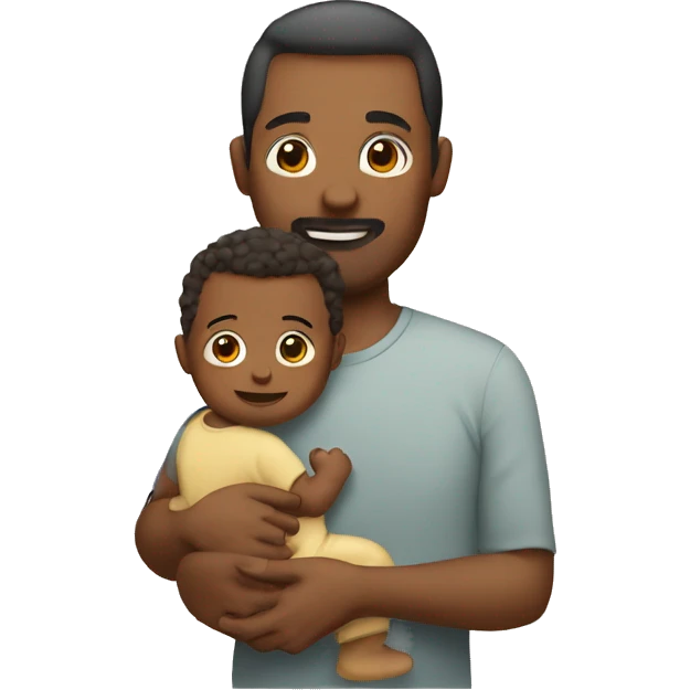 father with baby emoji