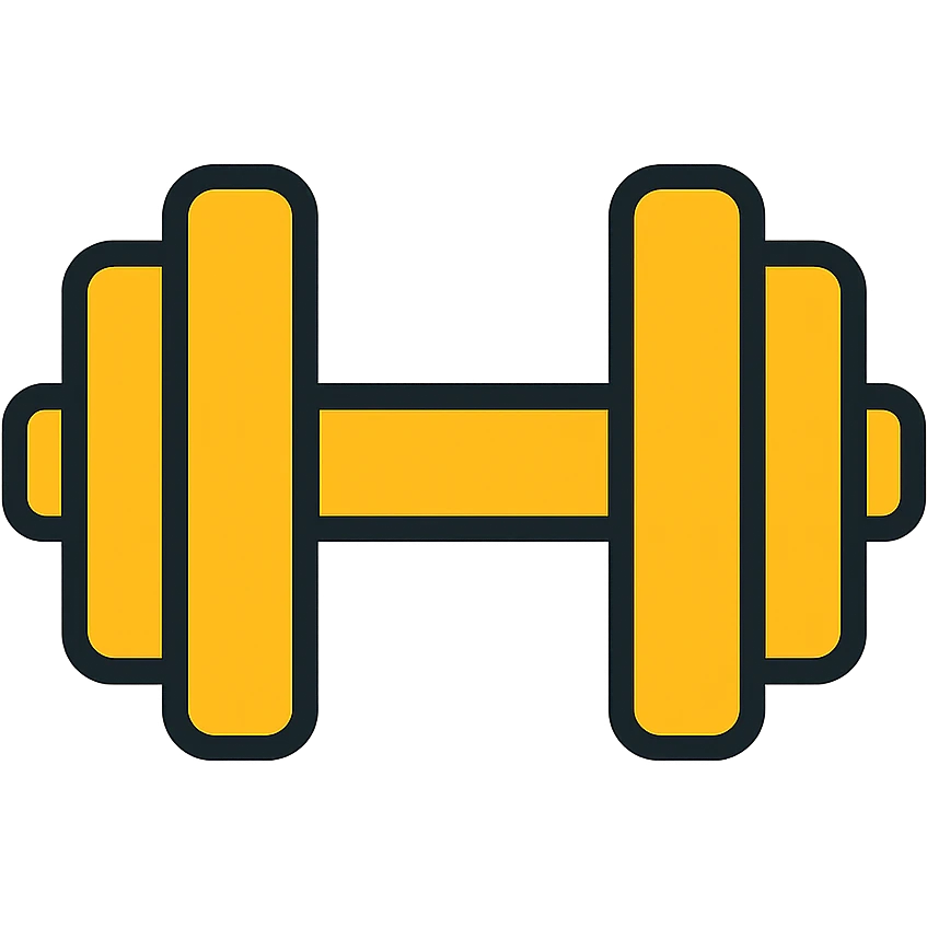 gym icon in gold and black, outlined style emoji