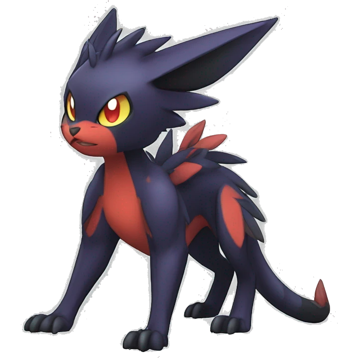 Noivern-Litten-Zorua-Nargacuga-Fakemon-hybrid full body emoji