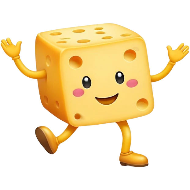 Dancing cheese  emoji