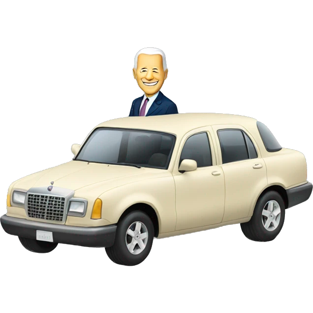 car with jo biden emoji