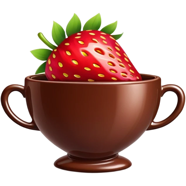 Dubai chocolate strawberry cup emoji