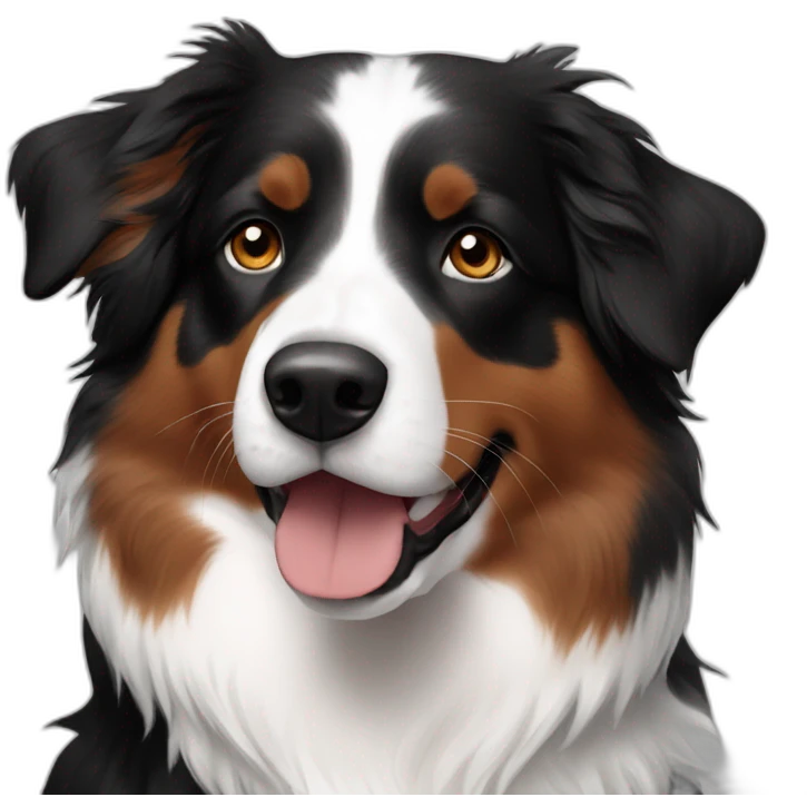 red-white-black australian shepherd emoji