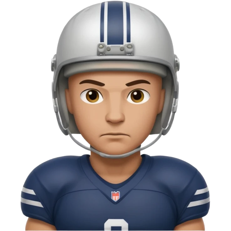 bald football player emoji