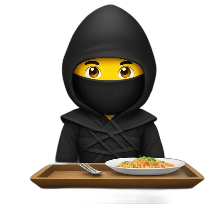 ninja-in-restaurant emoji