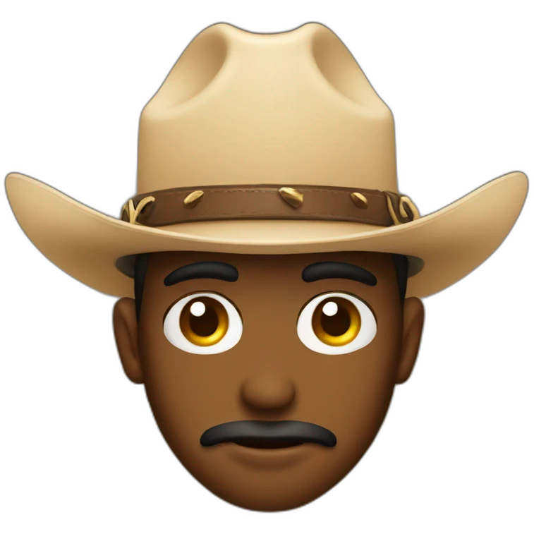 Eyes with cowboy hat emoji