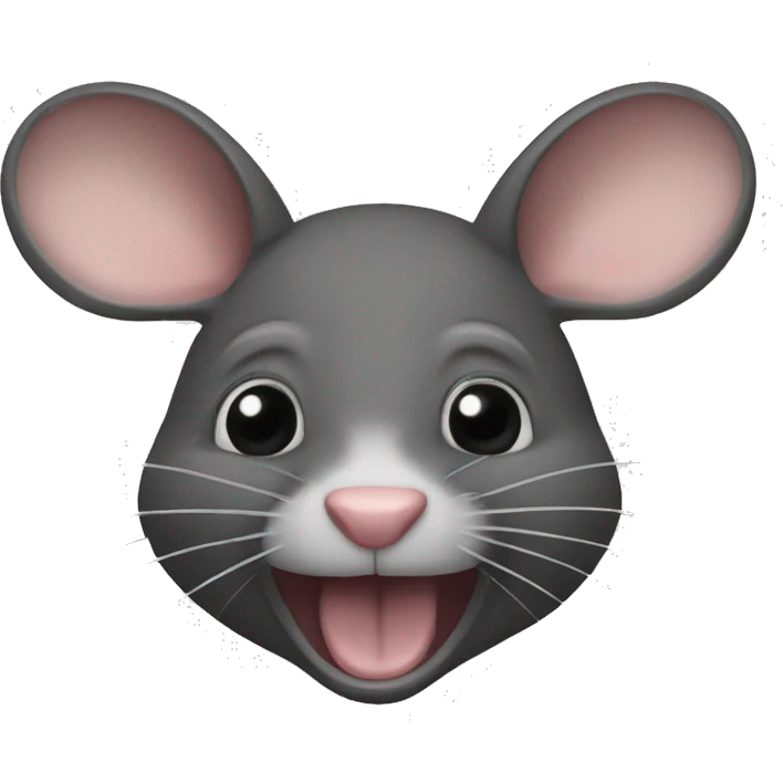 Ratón con un quso  emoji