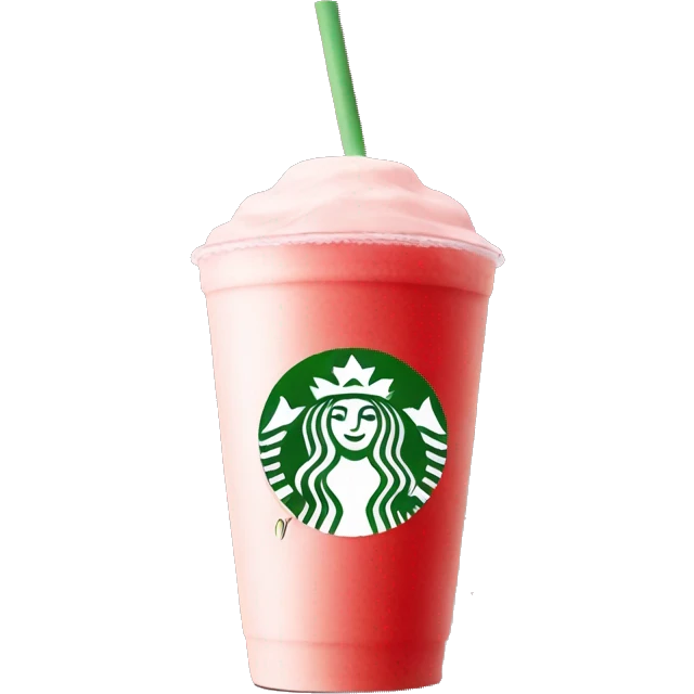 Strawberry matcha from Starbucks  emoji