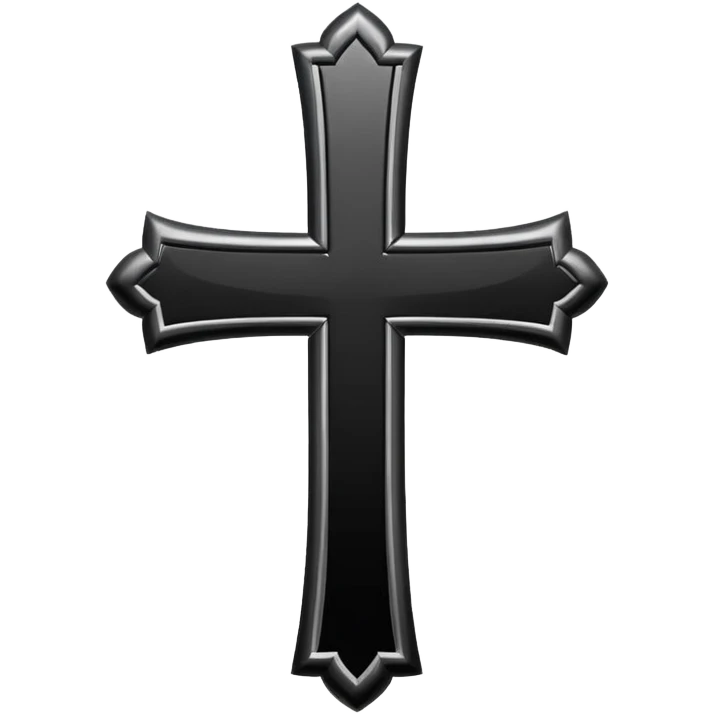 christan cross black emoji