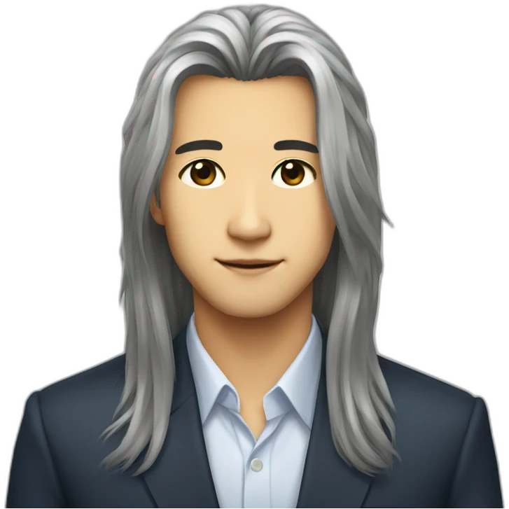 young-president-japanese-longhair emoji