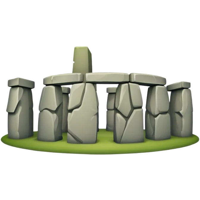Cinematic Realistic Stonehenge Emoji emoji