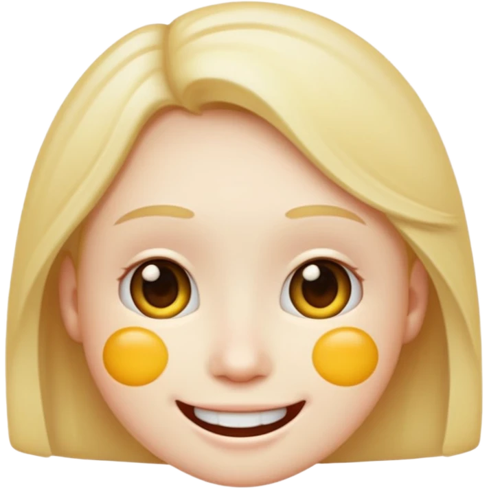 emoji with white dots on face emoji