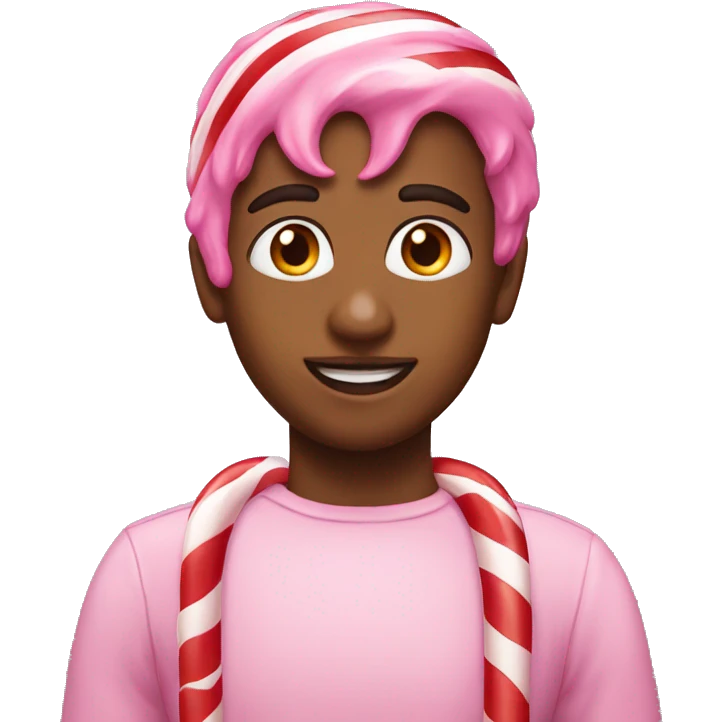 candy cane pink emoji