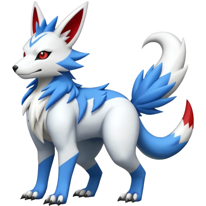 WereGarurumon-Zeraora-Renamon-Zangoose-fusion-hybrid-creature (full body emoji