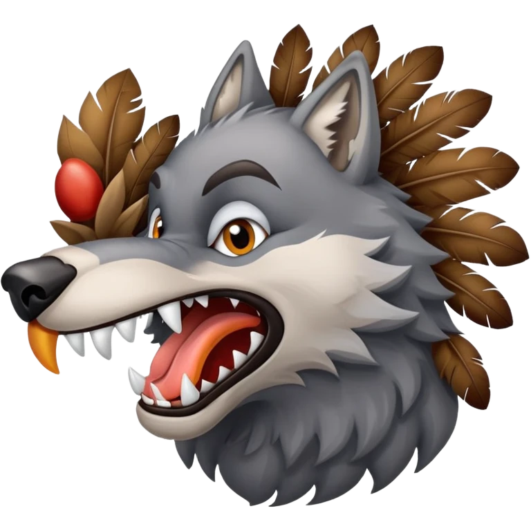 Wolf vs Turkey  emoji