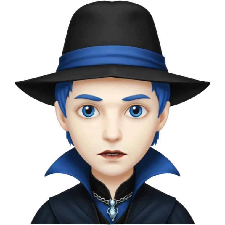 vampire with blue hat emoji