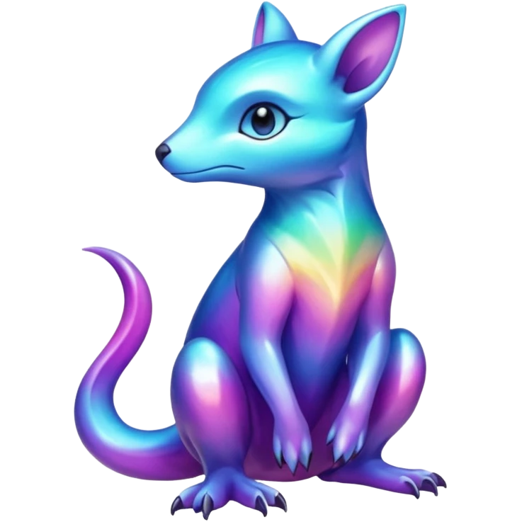 Shiny Colorful Dusk-Colored Fionbri-creature by Falvie (full body) emoji