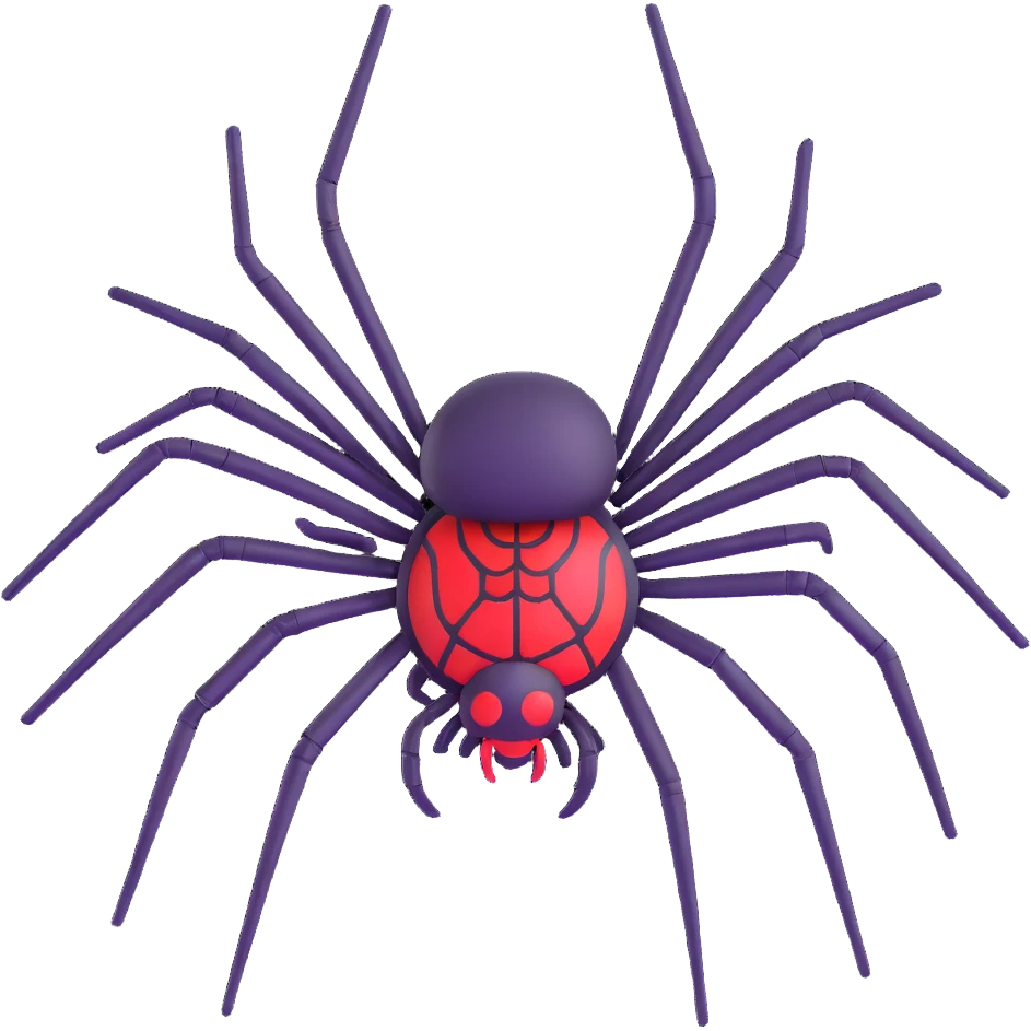 advanced spider civilization with structures emoji