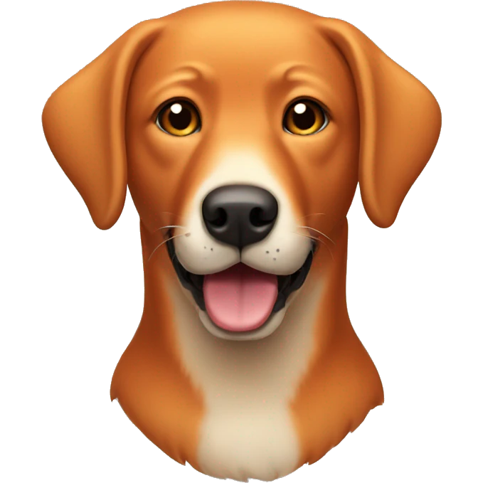Red fox Labrador dog emoji