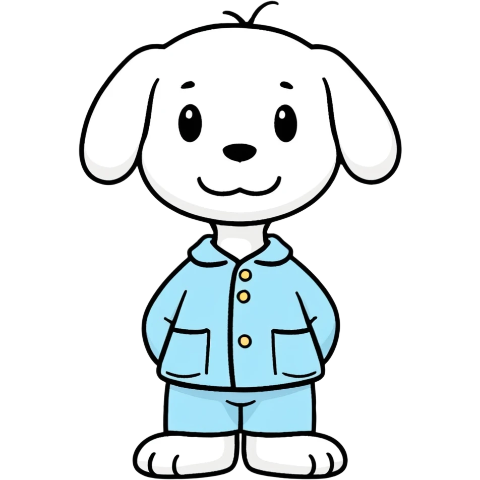 Snoopy in pajamas  emoji