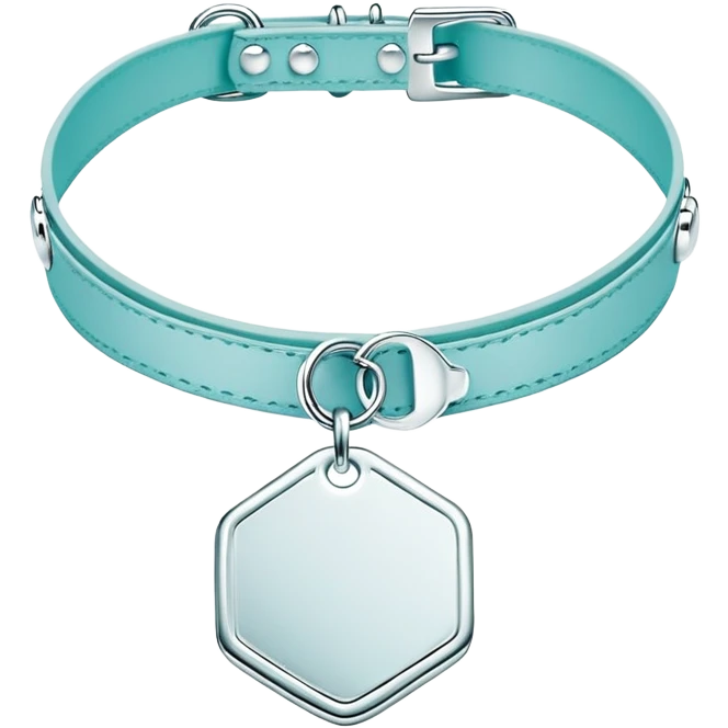 Tiffany big chain silver tag choker necklace “return to Tiffany” emoji