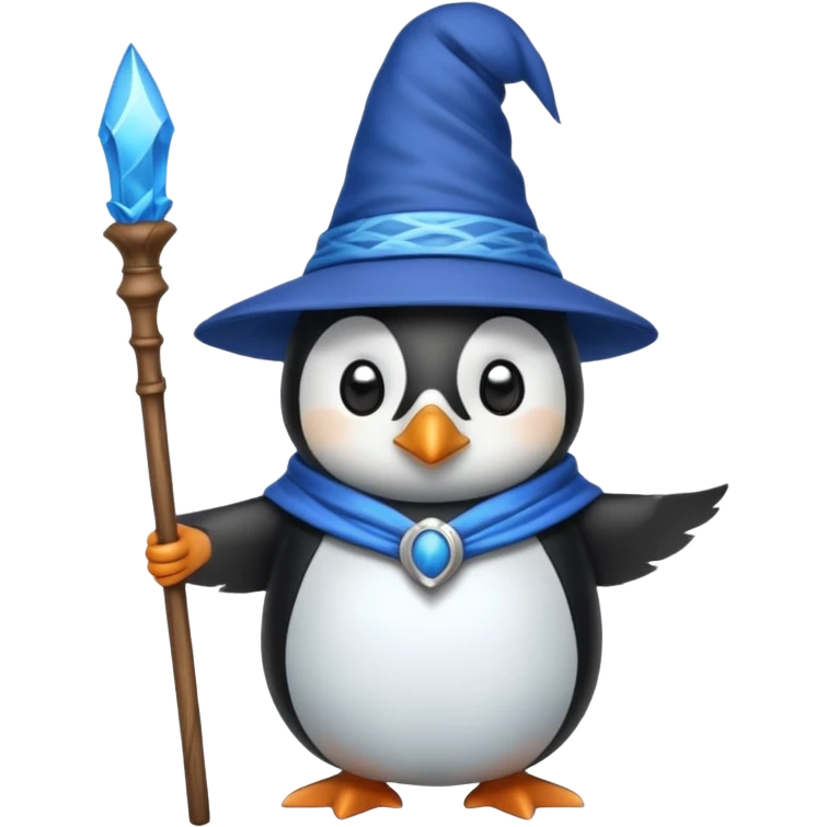 Penguin Wizard emoji