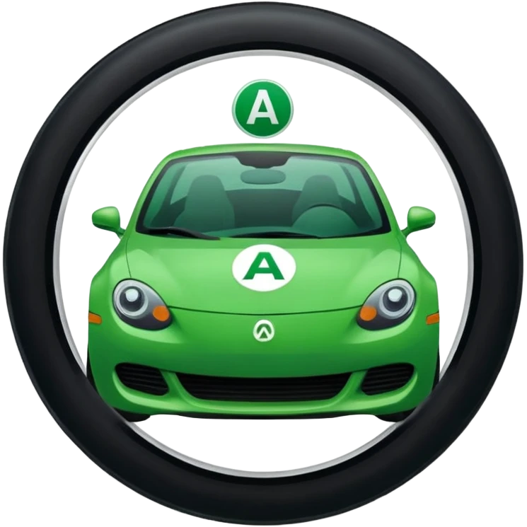 Jeune permis le A de jeune conducteur genre le petit rond  emoji