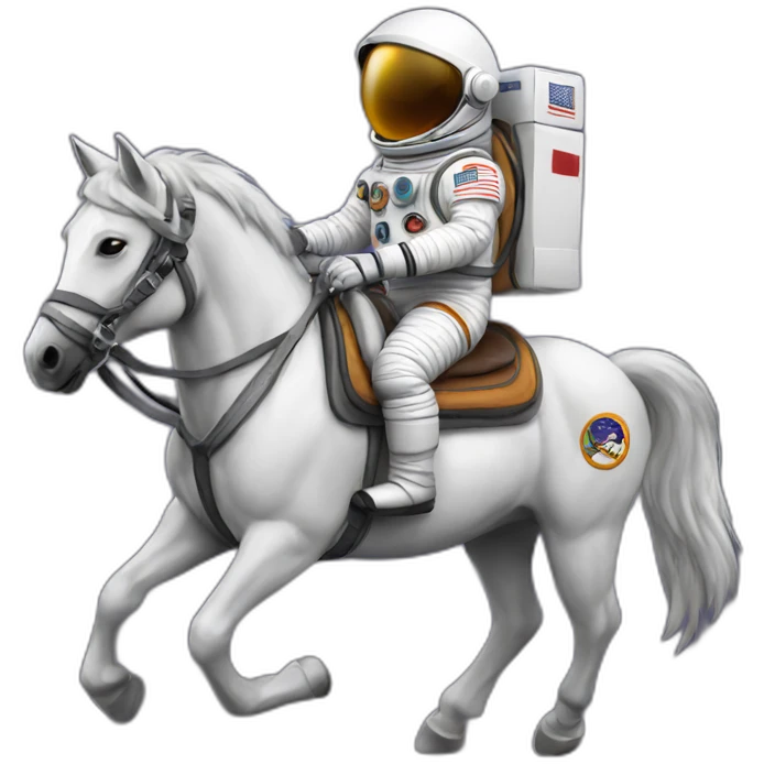 horse riding astronaut emoji