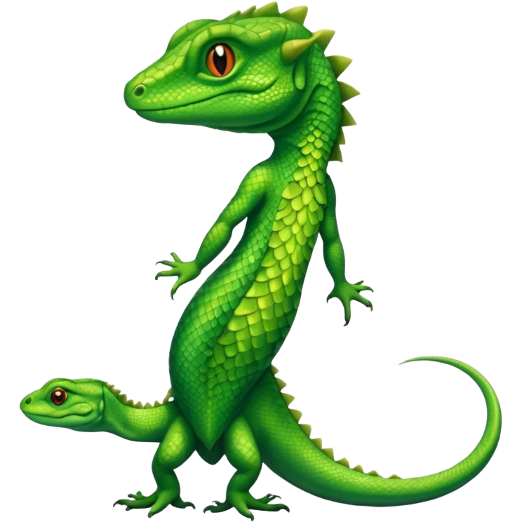 Lizard in dress emoji