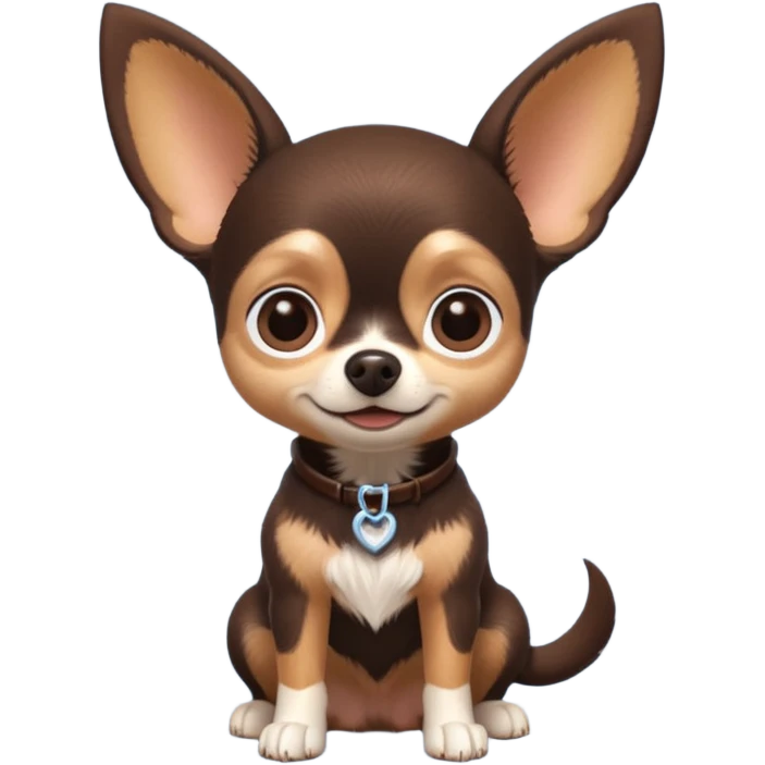 Chihuahua  noir marron prénom daisy pixar dessin animé cinéma Géant film Disney  emoji