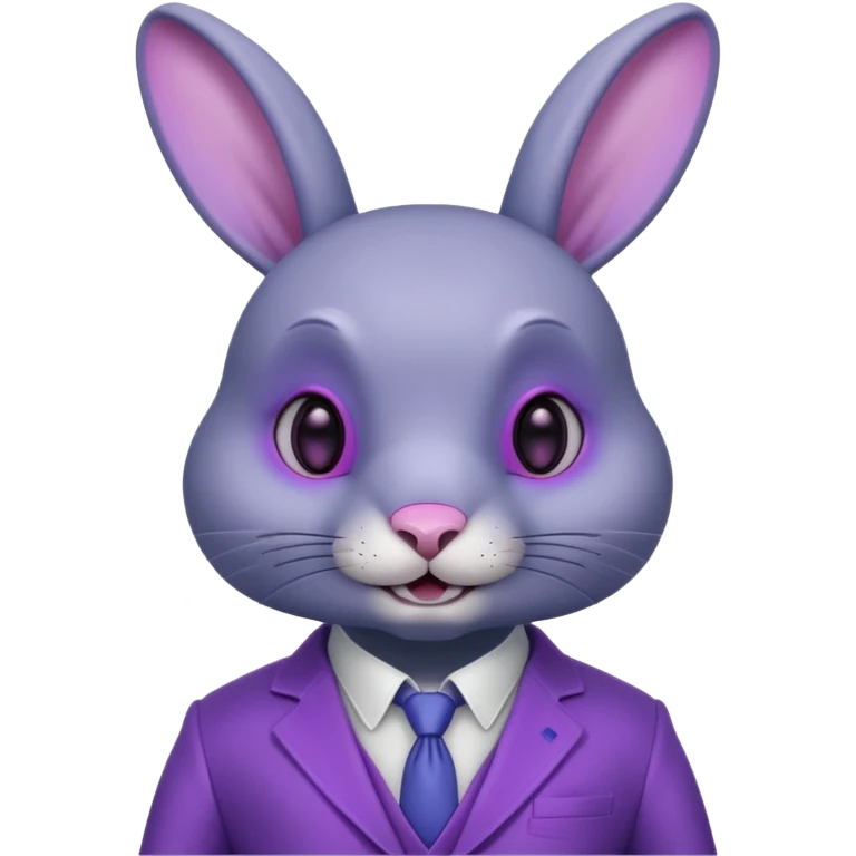 Bonnie es un conejo animatrónico de color índigo con ojos magenta. El color de su hocico, panza y el interior de sus orejas es un color lavanda.Tiene orejas largas articuladas e tiene dientes redondos y carece de cejas.Su traje parece estar hecho de un material metálico. haz solo su cabeza emoji