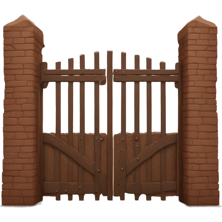big gate made of brownies emoji