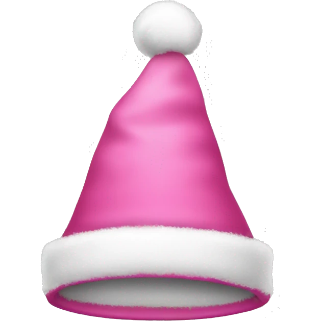 Pink Christmas hat emoji