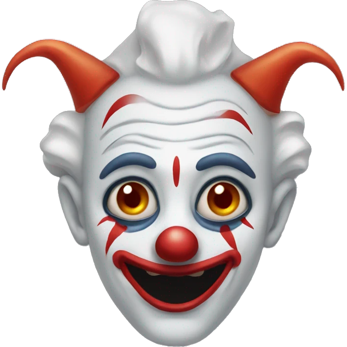 Creepy clown emoji