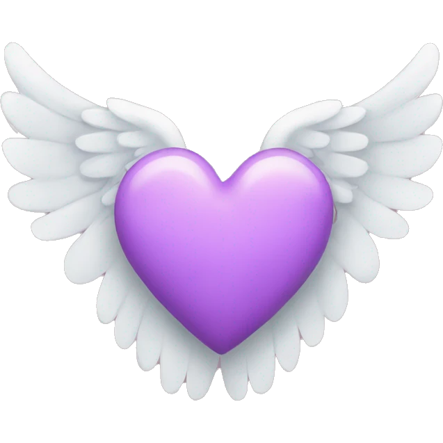 Heart with angel wings emoji