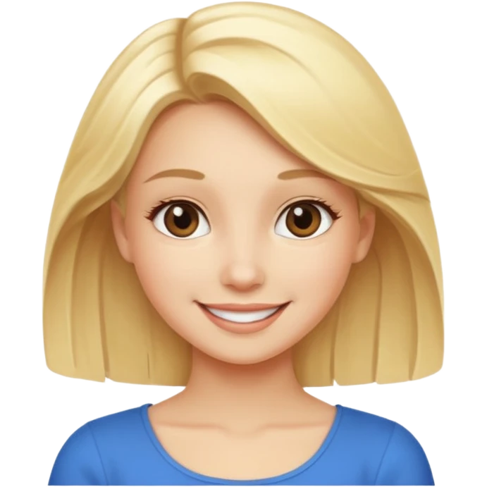 blonde girl in a graceful pose posing for the camera emoji